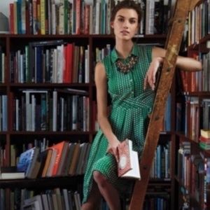 Green Anthropologie Shirt Dress